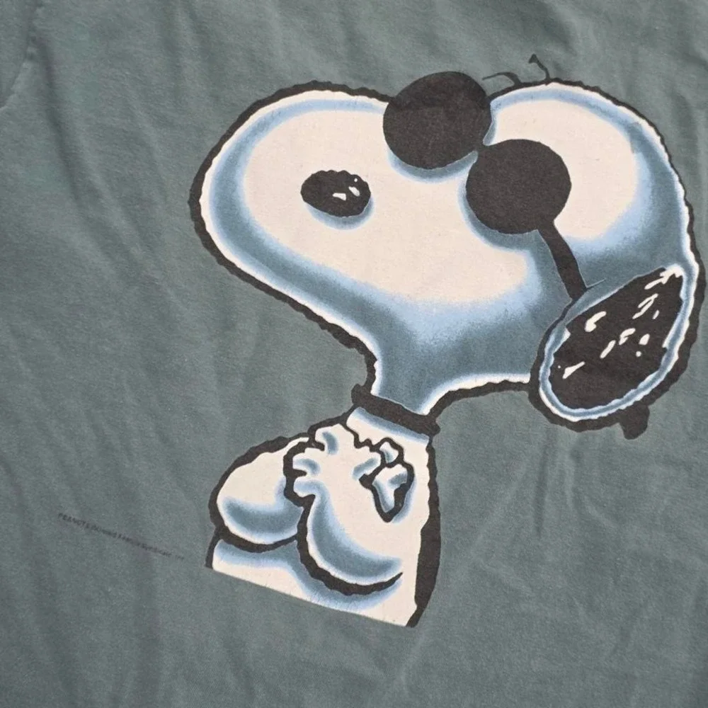 Vintage 90s Joe Cool Snoopwear Snoopy tee Changes shadow tee size medium - Picture 2 of 7